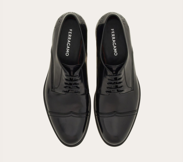 Giay Salvatore Ferragamo Derby Toe 'Black' 027975-773610
