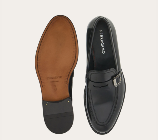 Giay Salvatore Ferragamo Moccasin 'Black' 029111-774508