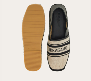 Giay Salvatore Ferragamo Jacquard Espadrilles 'Black' 028531-773596