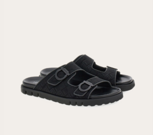 Dep Salvatore Ferragamo Double-strap Sandal 'Black' 029157-775573