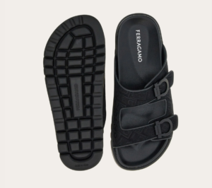 Dep Salvatore Ferragamo Double-strap Sandal 'Black' 029157-775573