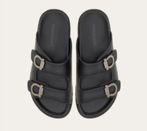 Dep Salvatore Ferragamo Double-strap Sandal 'Black' 027970-774491