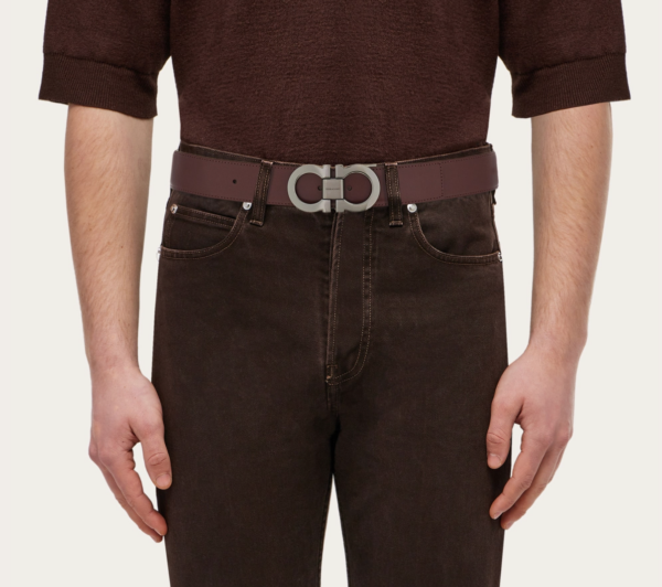 That Lung Salvatore Ferragamo Adjustable Gancini Belt 'Oxblood' 679535-778226