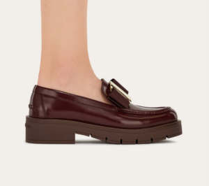 Giay Salvatore Ferragamo Chunky Vara Bow Loafer 'Oxblood' 01J060-777355
