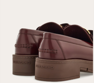 Giay Salvatore Ferragamo Chunky Vara Bow Loafer 'Oxblood' 01J060-777355