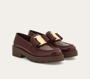 Giay Salvatore Ferragamo Chunky Vara Bow Loafer 'Oxblood' 01J060-777355