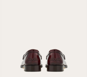 Giay Salvatore Ferragamo Moccasin Gancini Ornament 'Burgundy' 01H443-769633