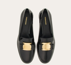 Giay Salvatore Ferragamo New Vara Plate Loafer 'Black' 01H522-768944