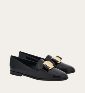 Giay Salvatore Ferragamo New Vara Plate Loafer 'Black' 01H522-768944