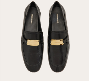 Giay Salvatore Ferragamo New Vara Buckle Loafer 'Black' 01H932-773088