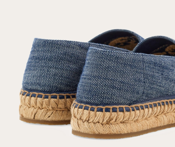 Giay Salvatore Ferragamo Denim Espadrilles 'Blue' 01I544-773726