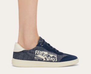 Giay Salvatore Ferragamo Low Top Sneaker 'Blue' 030618-773754