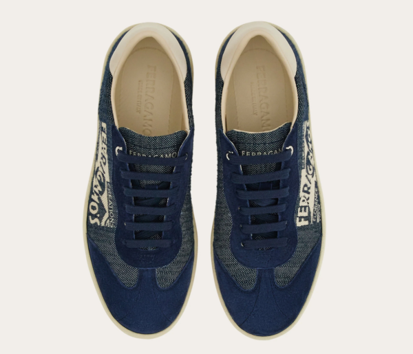 Giay Salvatore Ferragamo Low Top Sneaker 'Blue' 030618-773754