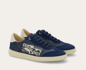 Giay Salvatore Ferragamo Low Top Sneaker 'Blue' 030618-773754