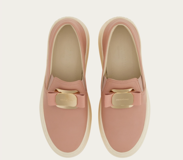 Giay Salvatore Ferragamo New Vara Plate Slip On 'Rose' 030606-774816