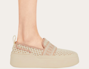 Giay Salvatore Ferragamo Platform Slip On 'Nude' 030605-774513