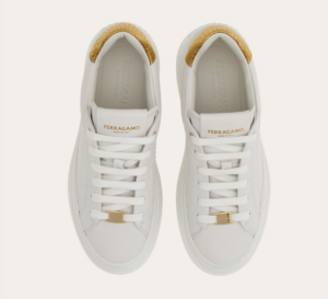 Giay Salvatore Ferragamo Wedge Sneaker 'White' 030573-769352