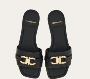 Dep Salvatore Ferragamo Flat Slide 'Black' 01G997-769636