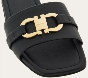 Dep Salvatore Ferragamo Flat Slide 'Black' 01G997-769636