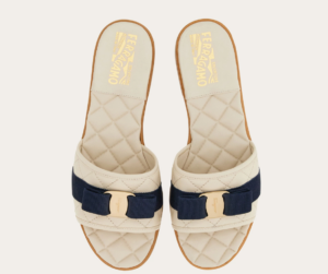Dep Salvatore Ferragamo Quilted Slide 'Mascarpone' 01D474-774952
