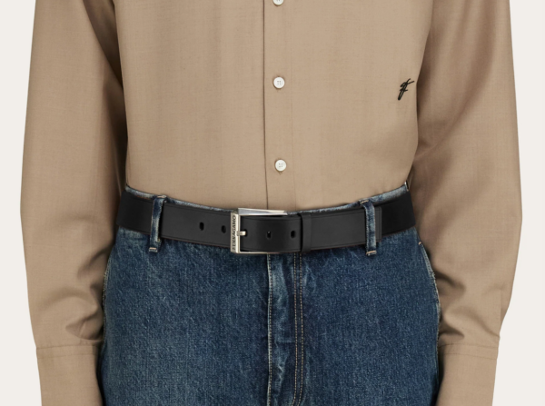 That Lung Salvatore Ferragamo Reversible Adjustable Belt 'Black' 670364-775720
