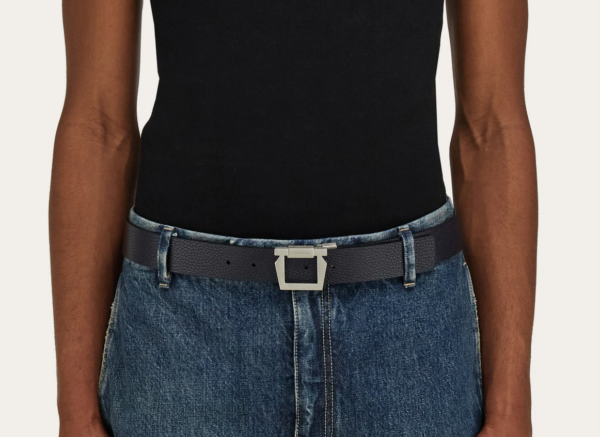 That Lung Salvatore Ferragamo Gancini Belt 'Blue' 670361-776791