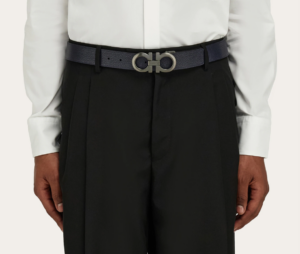 That Lung Salvatore Ferragamo Gancini Belt 'Blue' 675542-776307