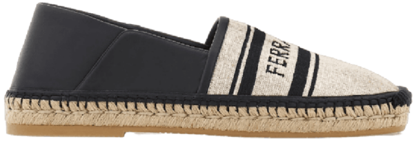 Giay Salvatore Ferragamo Jacquard Espadrilles 'Black' 028531-773596