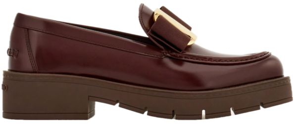 Giay Salvatore Ferragamo Chunky Vara Bow Loafer 'Oxblood' 01J060-777355
