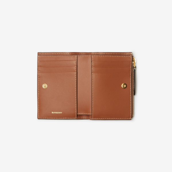 Vi Burberry Small Check Bifold Wallet 'Beige' 80792041