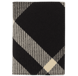 Vi Burberry Check Folding Card Case 'Black' 80895251