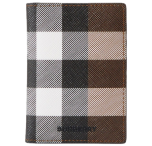 Vi Burberry Check Folding Card Case 'Brown' 80651631