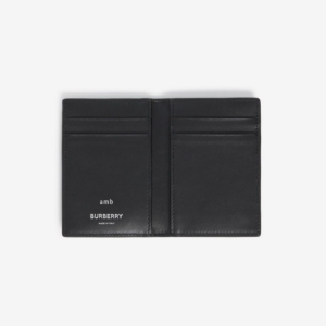 Vi Burberry Check Folding Card Case 'Navy' 80732831