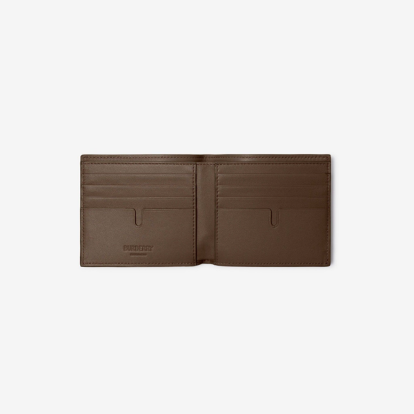 Vi Burberry Check Bifold Wallet 'Sand' 80919261