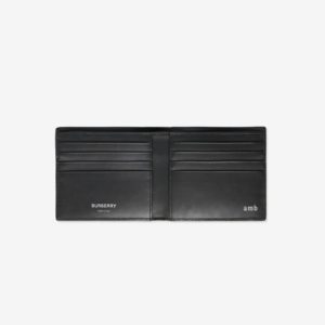 Vi Burberry Check Bifold Wallet 'Navy' 80732801