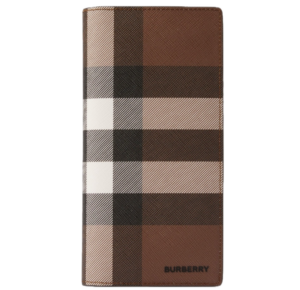 Vi Burberry Check Leather Continental Wallet 'Brown' 80528031