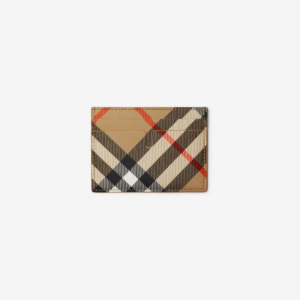 Vi Burberry Check Card Case 'Sand' 80919141