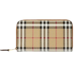 Vi Burberry Check Zip Wallet 'Beige' 80705981