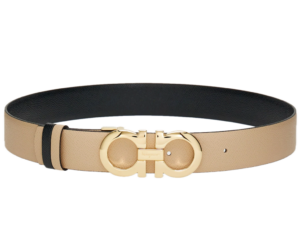 That Lung Salvatore Ferragamo Gancini Belt 'Macadamia' 23A564-674546