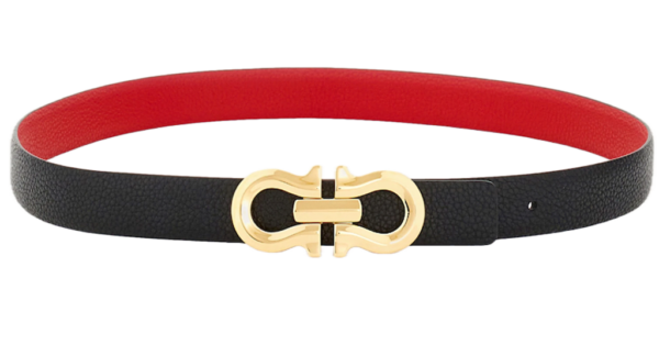 That Lung Salvatore Ferragamo Reversible Gancini 'Black' 230329-775596