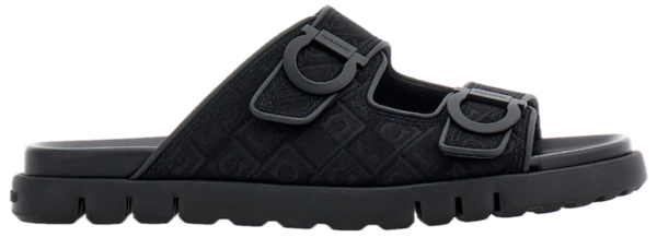 Dep Salvatore Ferragamo Double-strap Sandal 'Black' 029157-775573