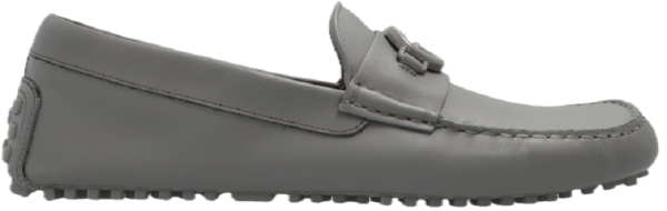 Giay Gucci Leather Moccasins 'Grey' 692379-1XH00-1275