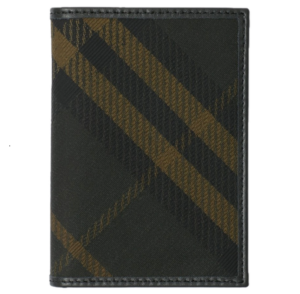 Vi Burberry Check Folding Card Case 'Shadow' 80984561