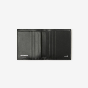 Vi Burberry Check Folding Card Case 'Navy' 80741081