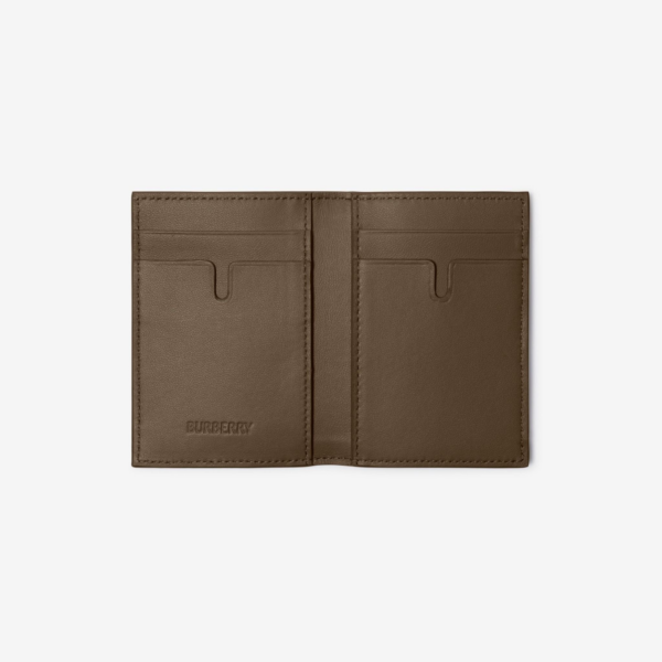Vi Burberry Check Folding Card Case 'Sand' 80919061