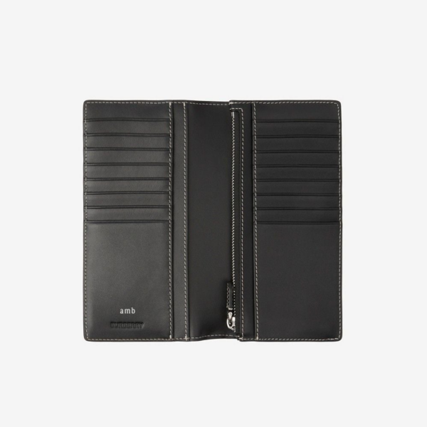 Vi Burberry Check Leather Continental Wallet 'Brown' 80528031