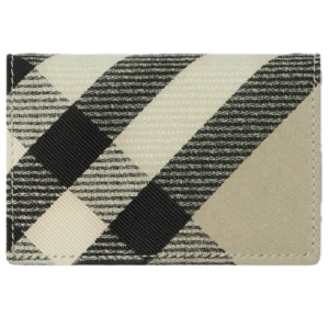 Vi Burberry Check Business Card Case 'Lichen' 80860091