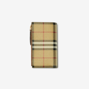 Vi Burberry Medium Check Bifold Wallet 'Beige' 80792031