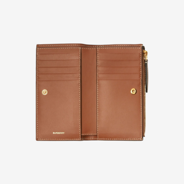 Vi Burberry Medium Check Bifold Wallet 'Beige' 80792031