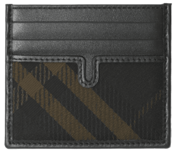 Vi Burberry Tall Check Card Case 'Shadow' 80998181